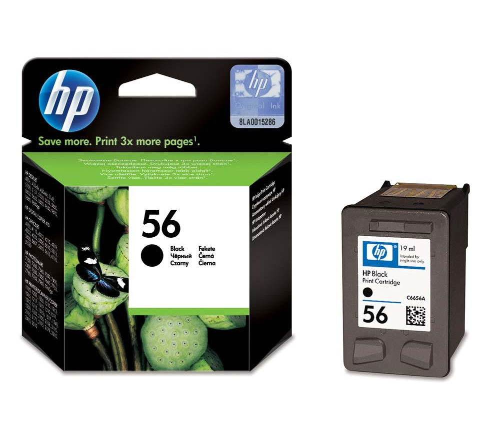 HP No.56 Black Ink Cartridge - 450 pages - Out Of Ink